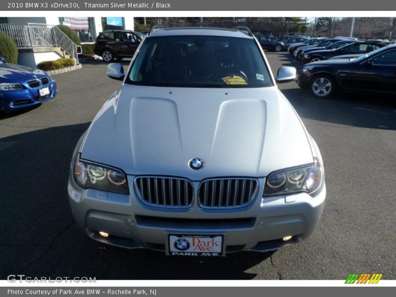 Titanium Silver Metallic / Black 2010 BMW X3 xDrive30i