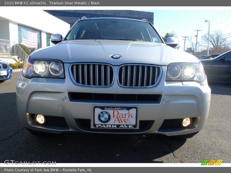 Titanium Silver Metallic / Black 2010 BMW X3 xDrive30i