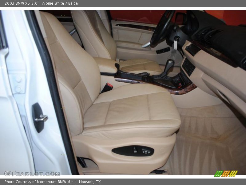 Alpine White / Beige 2003 BMW X5 3.0i