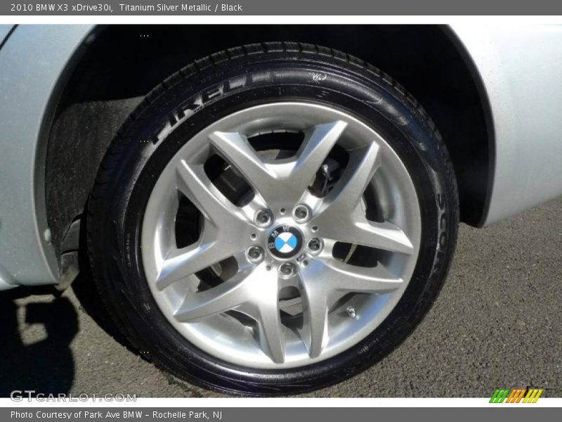 Titanium Silver Metallic / Black 2010 BMW X3 xDrive30i