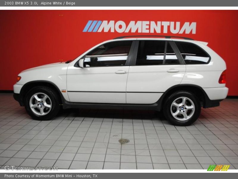 Alpine White / Beige 2003 BMW X5 3.0i