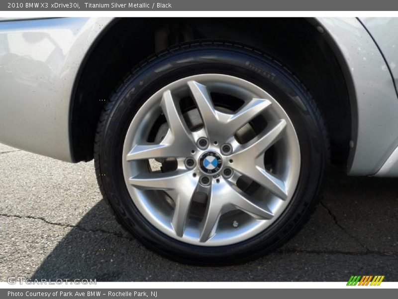 Titanium Silver Metallic / Black 2010 BMW X3 xDrive30i