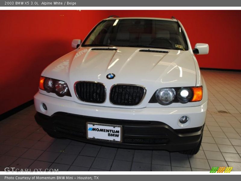 Alpine White / Beige 2003 BMW X5 3.0i