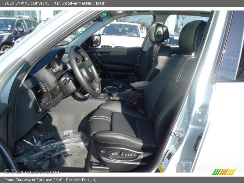 Titanium Silver Metallic / Black 2010 BMW X3 xDrive30i