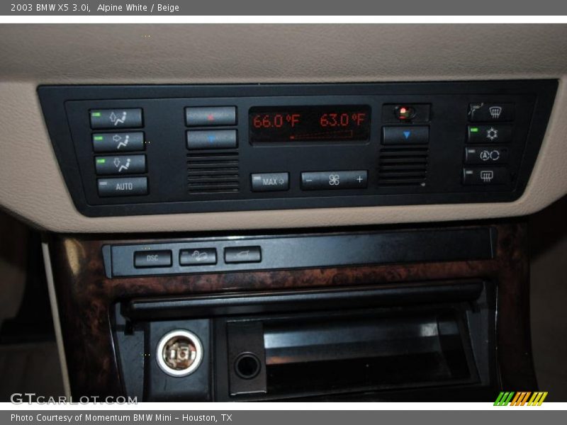 Alpine White / Beige 2003 BMW X5 3.0i