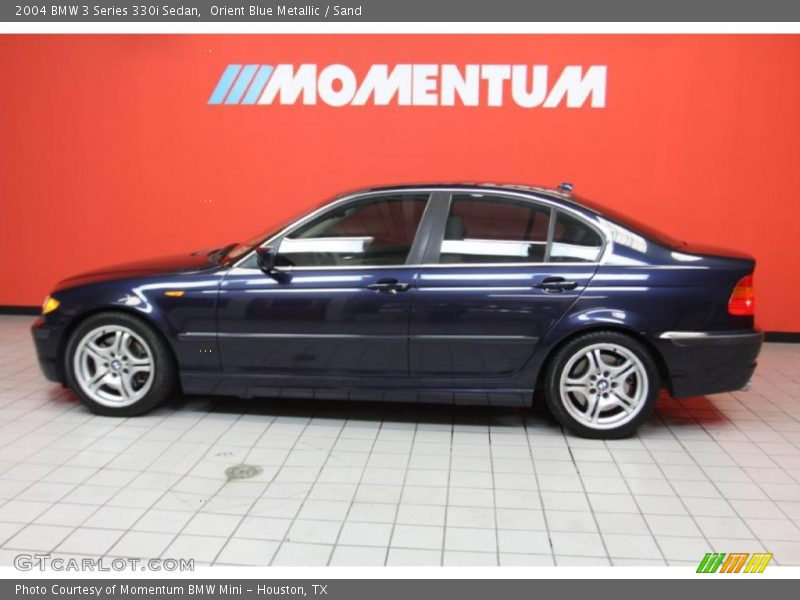 Orient Blue Metallic / Sand 2004 BMW 3 Series 330i Sedan