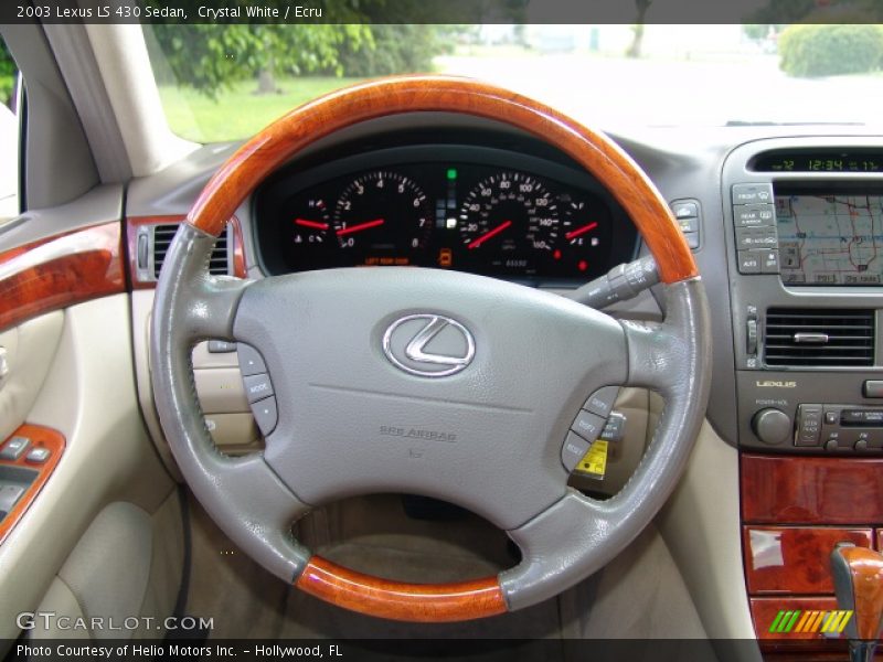 Crystal White / Ecru 2003 Lexus LS 430 Sedan