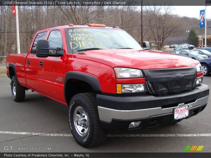 Victory Red / Dark Charcoal 2006 Chevrolet Silverado 3500 LT Crew Cab 4x4