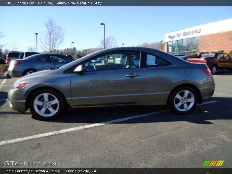 Galaxy Gray Metallic / Gray 2008 Honda Civic EX Coupe