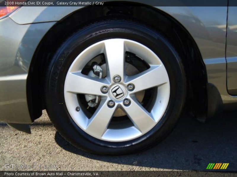 Galaxy Gray Metallic / Gray 2008 Honda Civic EX Coupe