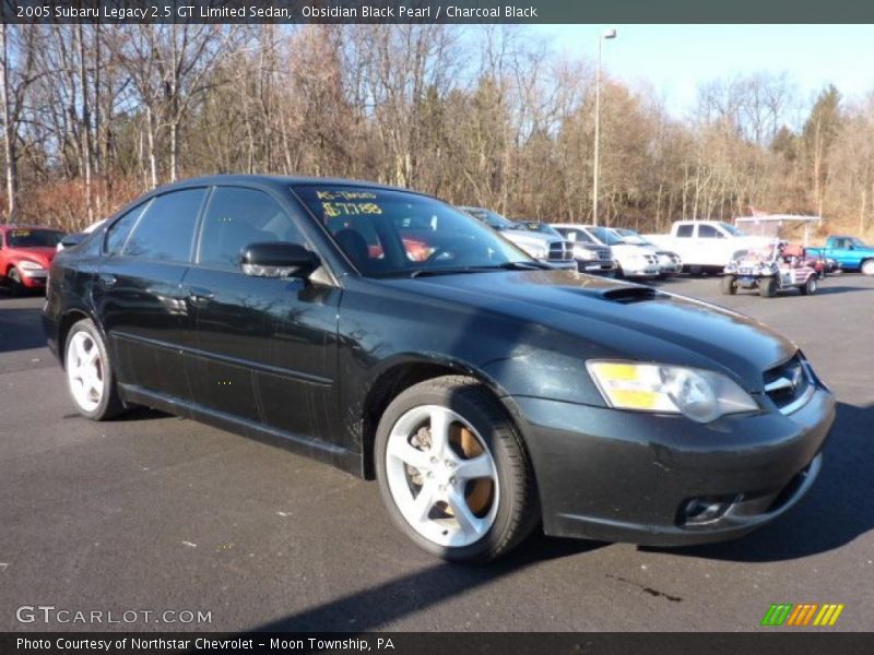 Obsidian Black Pearl / Charcoal Black 2005 Subaru Legacy 2.5 GT Limited Sedan