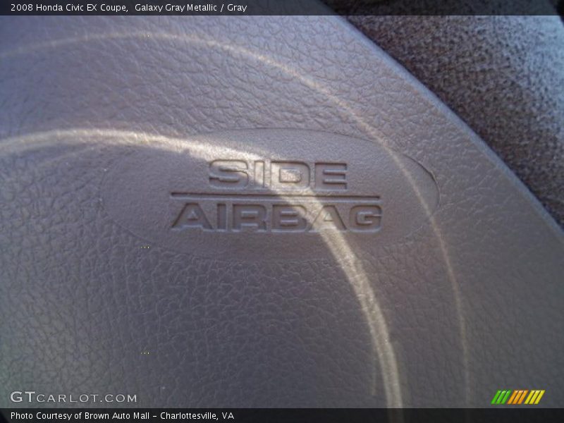 Galaxy Gray Metallic / Gray 2008 Honda Civic EX Coupe