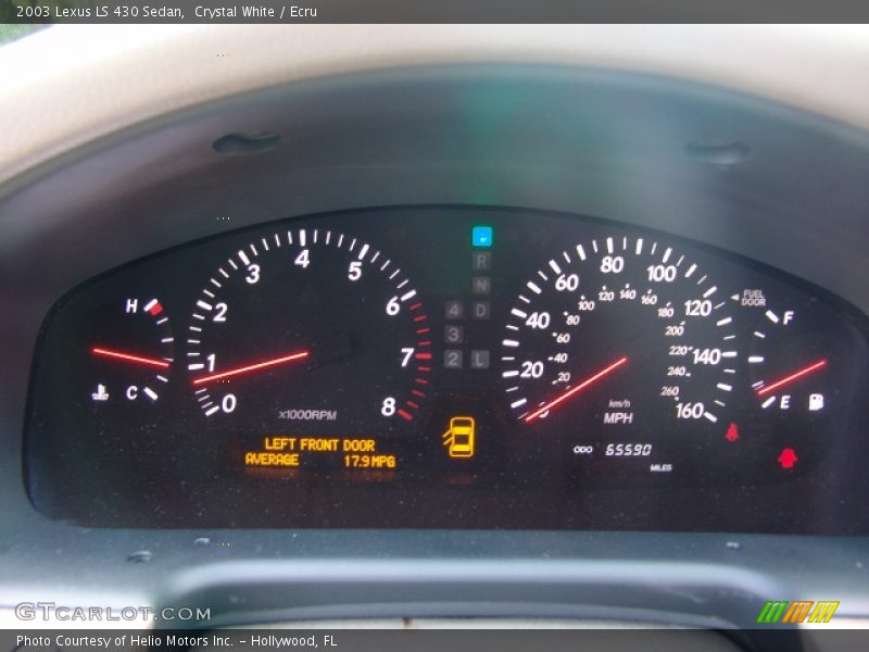 Crystal White / Ecru 2003 Lexus LS 430 Sedan