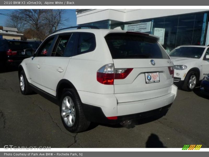 Alpine White / Black 2010 BMW X3 xDrive30i