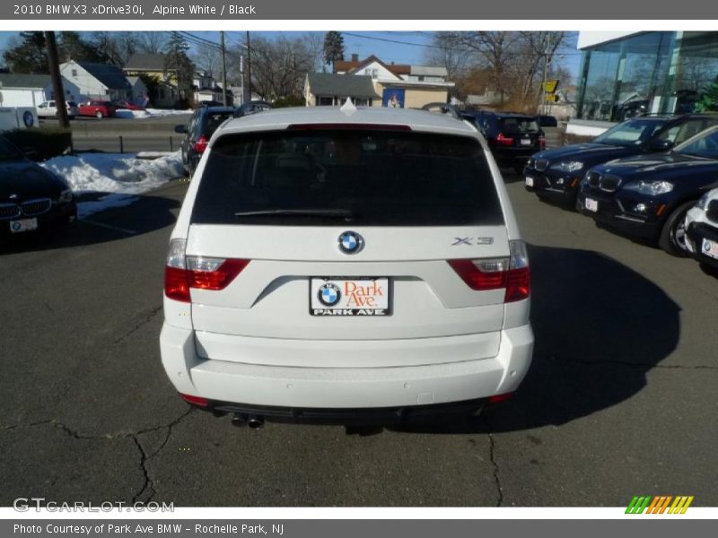 Alpine White / Black 2010 BMW X3 xDrive30i