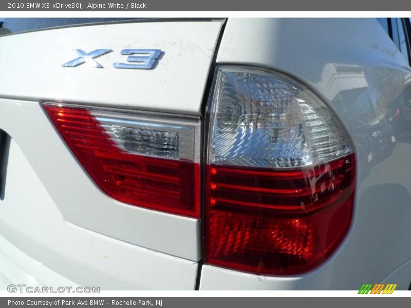 Alpine White / Black 2010 BMW X3 xDrive30i