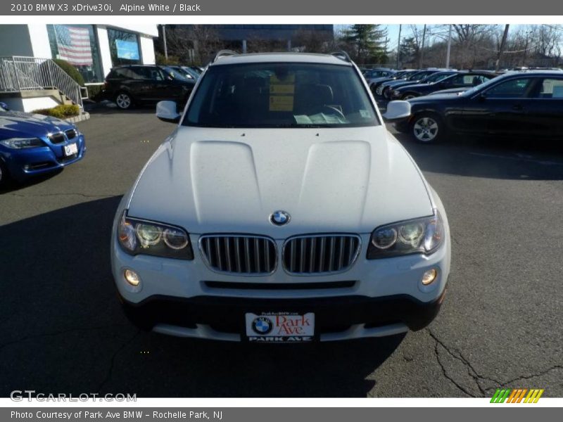 Alpine White / Black 2010 BMW X3 xDrive30i