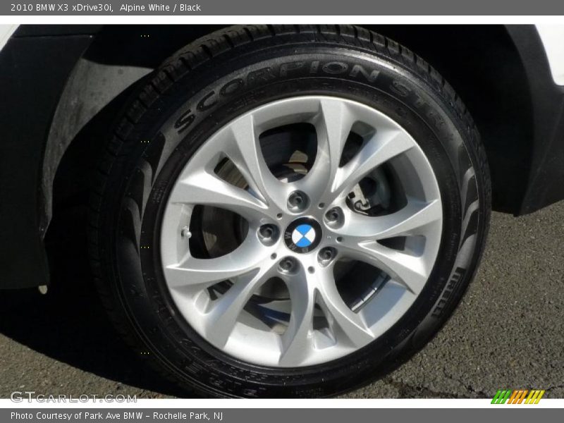 Alpine White / Black 2010 BMW X3 xDrive30i
