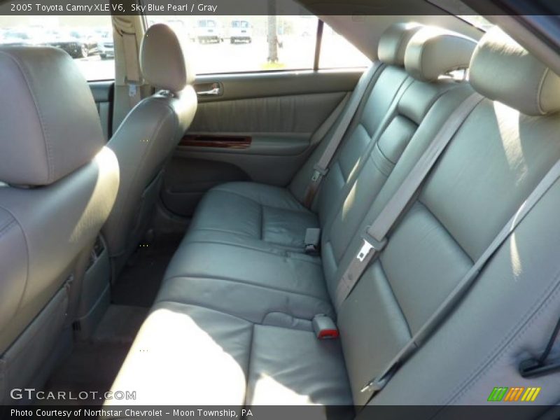 Sky Blue Pearl / Gray 2005 Toyota Camry XLE V6
