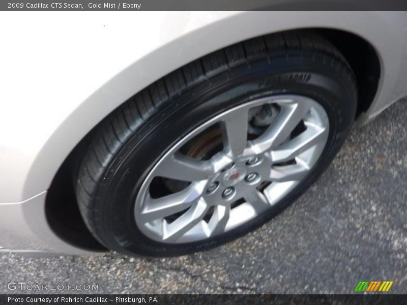 Gold Mist / Ebony 2009 Cadillac CTS Sedan