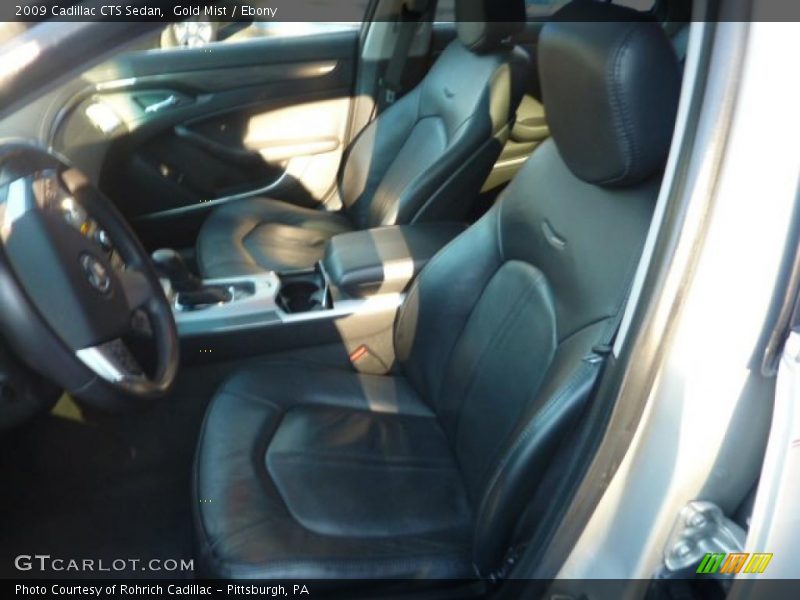 Gold Mist / Ebony 2009 Cadillac CTS Sedan