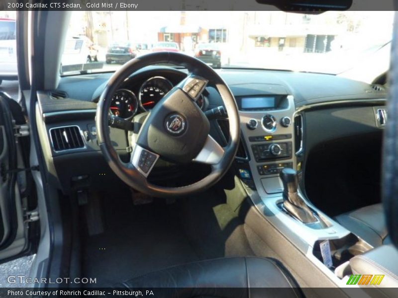 Gold Mist / Ebony 2009 Cadillac CTS Sedan