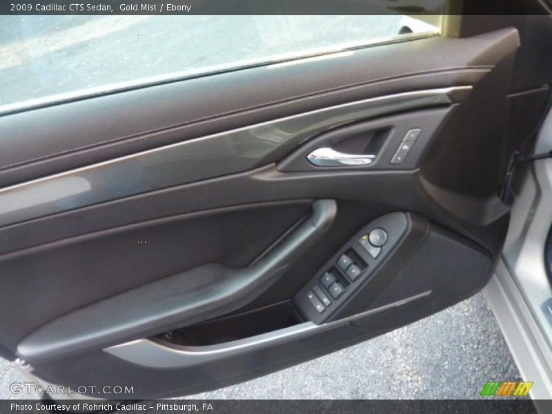 Gold Mist / Ebony 2009 Cadillac CTS Sedan