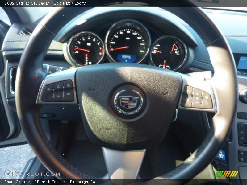 Gold Mist / Ebony 2009 Cadillac CTS Sedan