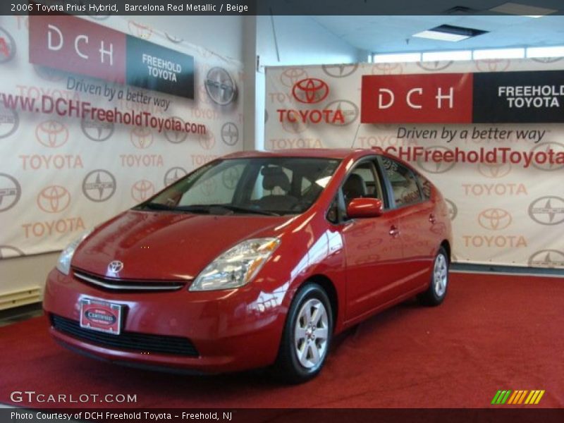 Barcelona Red Metallic / Beige 2006 Toyota Prius Hybrid