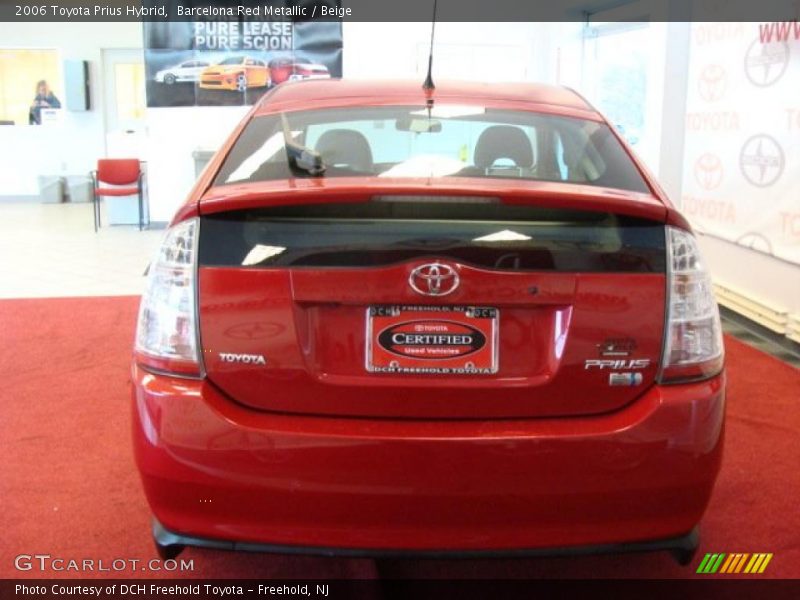 Barcelona Red Metallic / Beige 2006 Toyota Prius Hybrid
