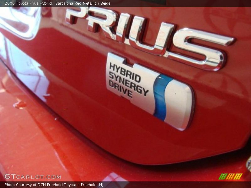 Barcelona Red Metallic / Beige 2006 Toyota Prius Hybrid