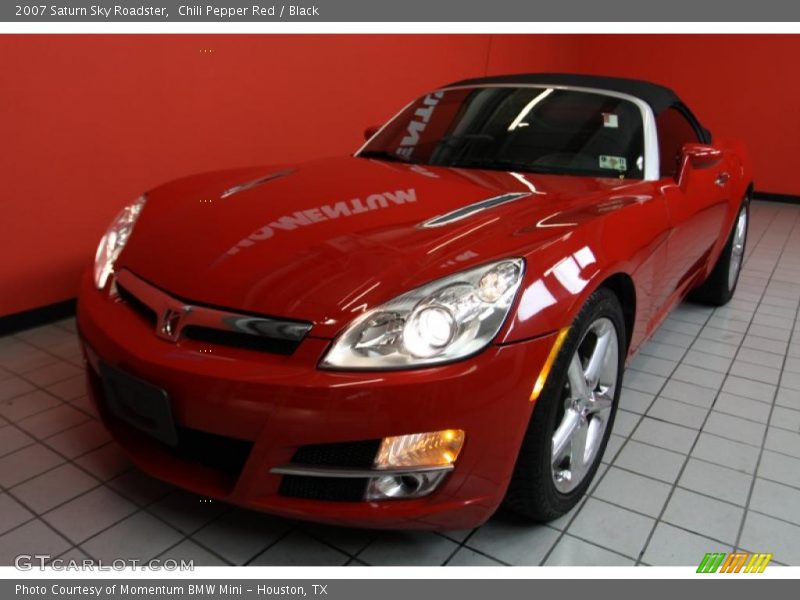 Chili Pepper Red / Black 2007 Saturn Sky Roadster