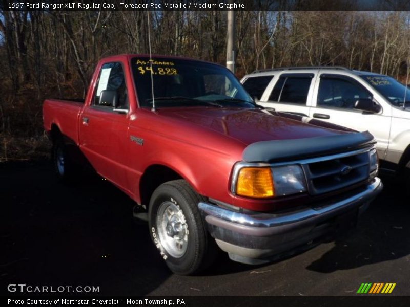 Toreador Red Metallic / Medium Graphite 1997 Ford Ranger XLT Regular Cab