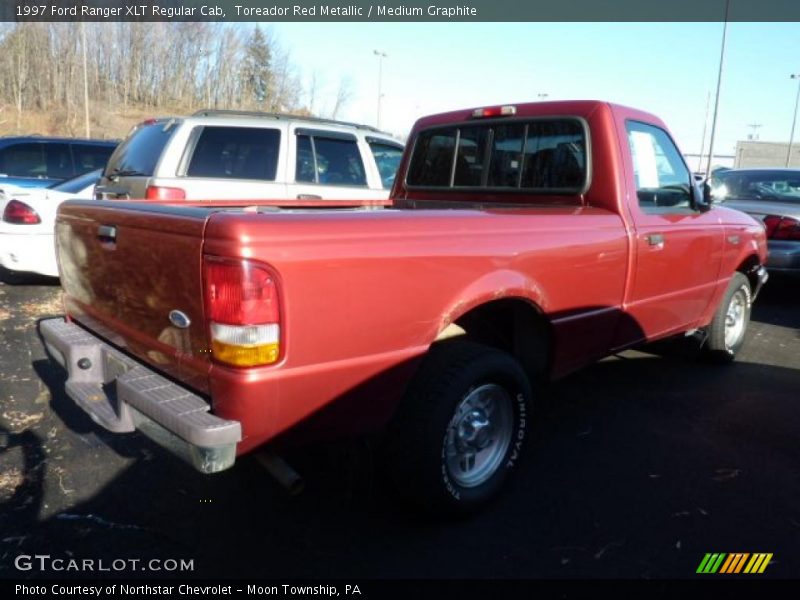 Toreador Red Metallic / Medium Graphite 1997 Ford Ranger XLT Regular Cab