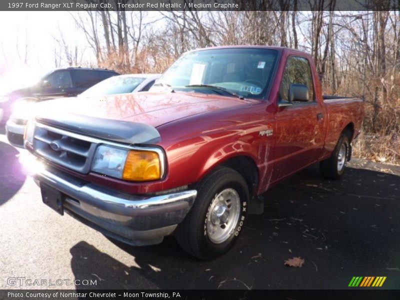 Toreador Red Metallic / Medium Graphite 1997 Ford Ranger XLT Regular Cab