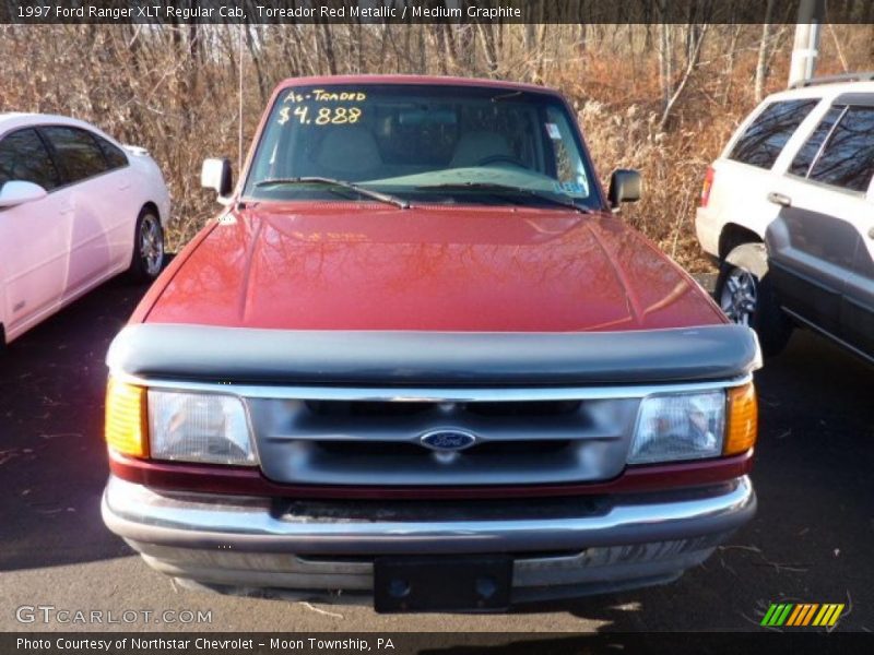 Toreador Red Metallic / Medium Graphite 1997 Ford Ranger XLT Regular Cab