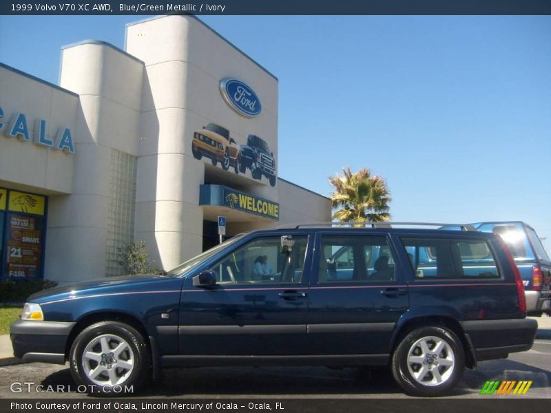 Blue/Green Metallic / Ivory 1999 Volvo V70 XC AWD