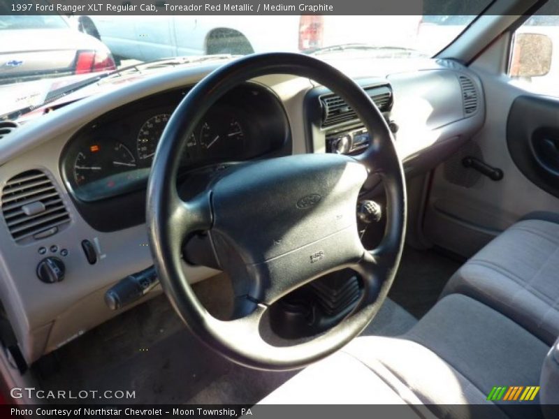 Toreador Red Metallic / Medium Graphite 1997 Ford Ranger XLT Regular Cab