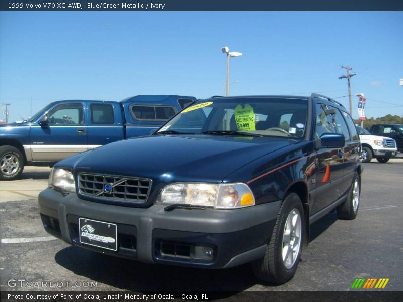 Blue/Green Metallic / Ivory 1999 Volvo V70 XC AWD