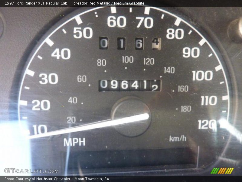 Toreador Red Metallic / Medium Graphite 1997 Ford Ranger XLT Regular Cab