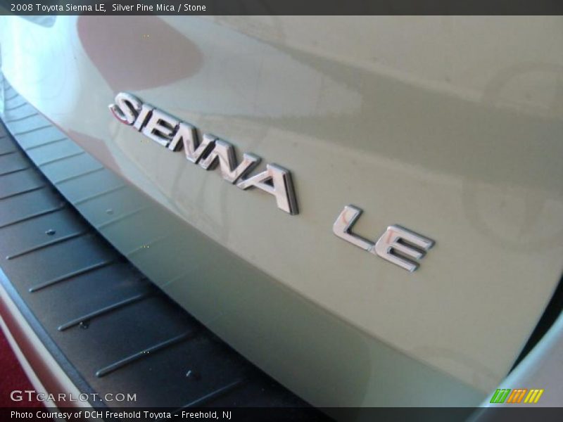 Silver Pine Mica / Stone 2008 Toyota Sienna LE