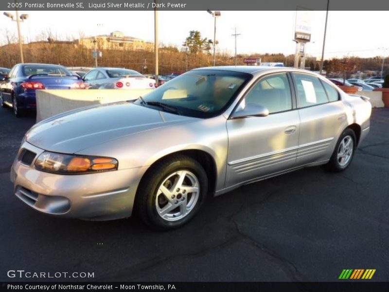Liquid Silver Metallic / Dark Pewter 2005 Pontiac Bonneville SE