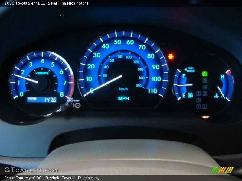 Silver Pine Mica / Stone 2008 Toyota Sienna LE
