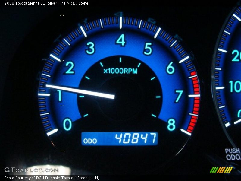 Silver Pine Mica / Stone 2008 Toyota Sienna LE