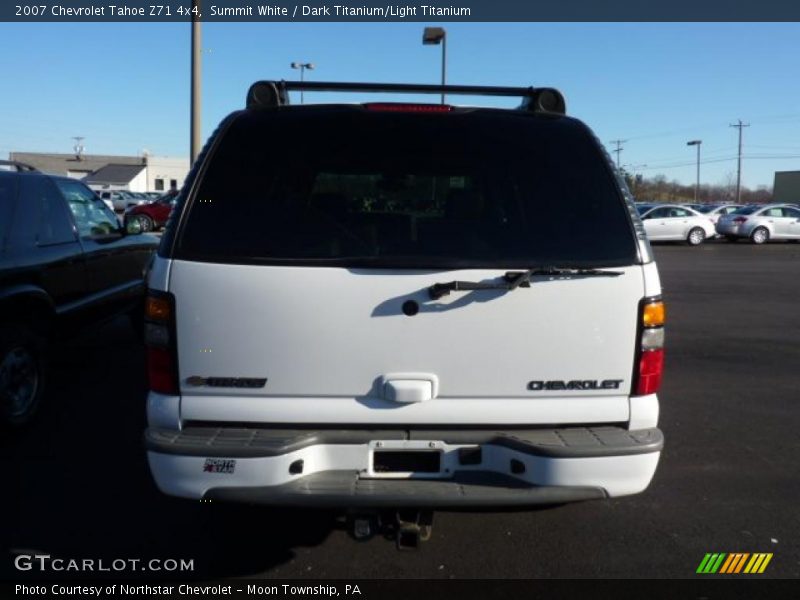Summit White / Dark Titanium/Light Titanium 2007 Chevrolet Tahoe Z71 4x4