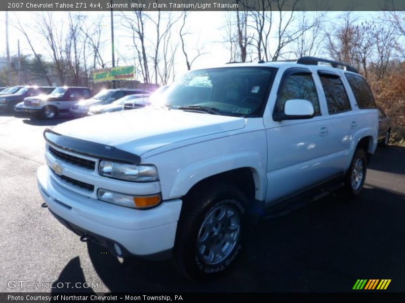 Summit White / Dark Titanium/Light Titanium 2007 Chevrolet Tahoe Z71 4x4