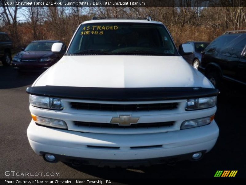 Summit White / Dark Titanium/Light Titanium 2007 Chevrolet Tahoe Z71 4x4