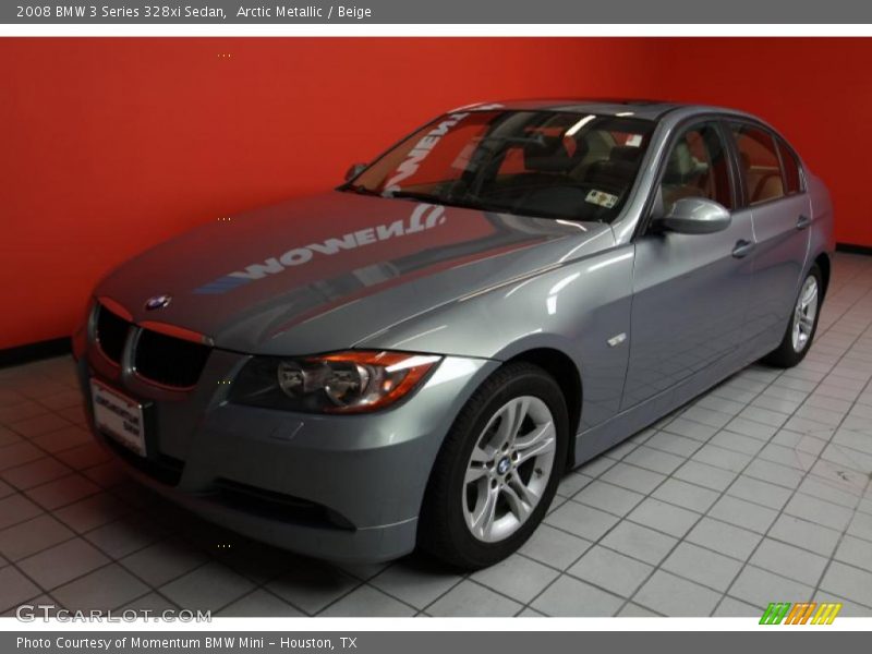 Arctic Metallic / Beige 2008 BMW 3 Series 328xi Sedan