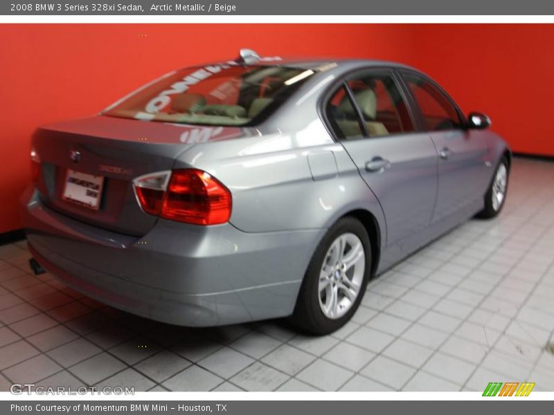 Arctic Metallic / Beige 2008 BMW 3 Series 328xi Sedan