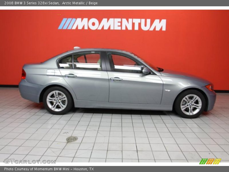 Arctic Metallic / Beige 2008 BMW 3 Series 328xi Sedan